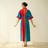 Sunset Pure Slub Cotton Dress - Multicolour