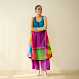 Mosaic Mood Pure Slub Cotton Kurta Set - Multicolour