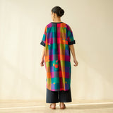 Echo Pure Slub Cotton Kurta - Black