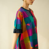 Echo Pure Slub Cotton Kurta - Black