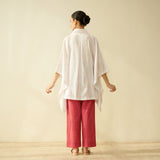 Sora Pure Slub Cotton Co-ord Set - Red