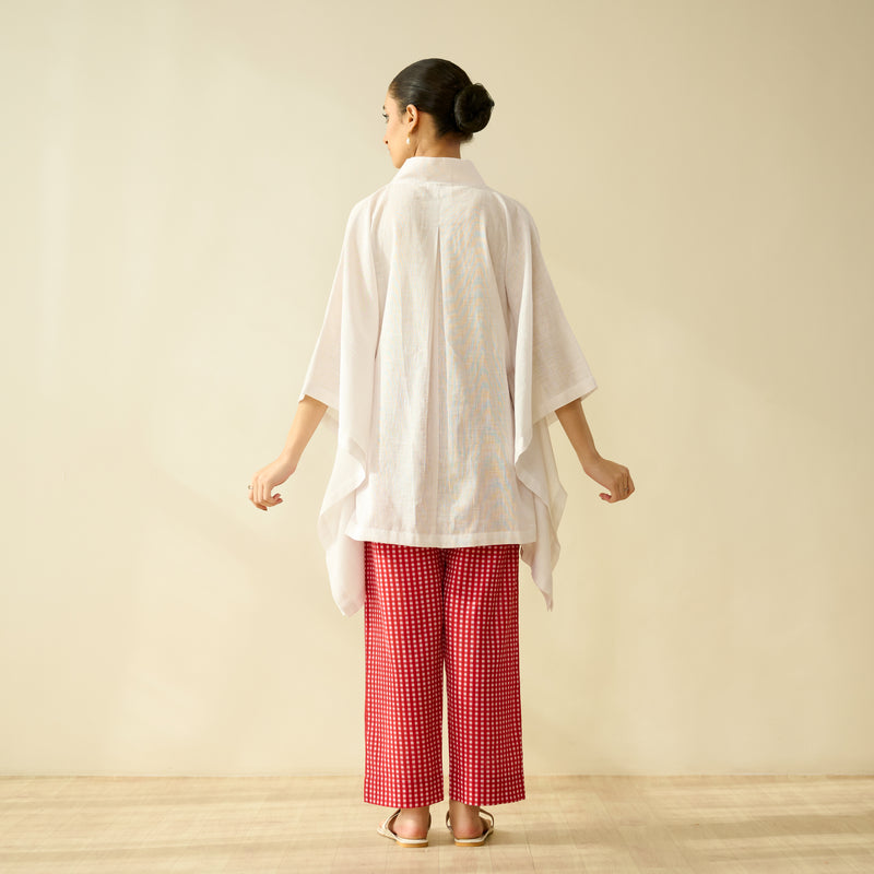 Sora Pure Slub Cotton Co-ord Set - Red