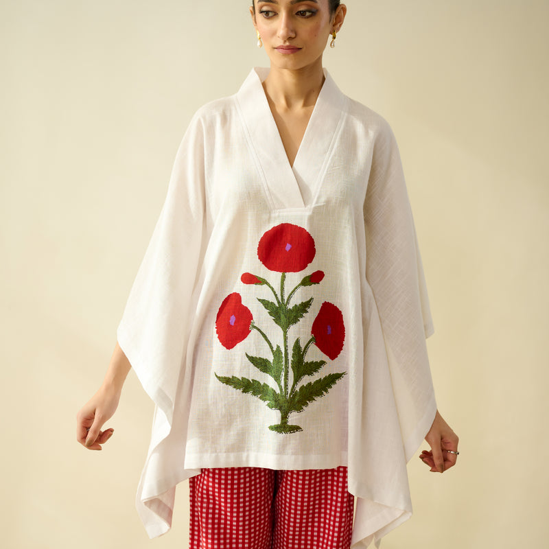 Sora Pure Slub Cotton Co-ord Set - Red