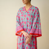 Meera Mulmul Cotton Kurta Set - Sky Blue