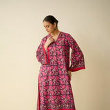 Meera Mulmul Cotton Kurta Set - Purple