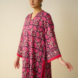 Meera Mulmul Cotton Kurta Set - Purple
