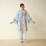 Petals Daydream Fine Slub Cotton Farsi Set - Ivory