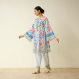 Petals Daydream Fine Slub Cotton Farsi Set - Ivory
