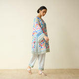 Petals Daydream Fine Slub Cotton Farsi Set - Ivory