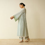 Countryside Seersucker Cotton Kurta Set - Pista Green