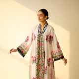 Bagh Bahaar Mulmul Cotton Kurta Set - Rani Pink