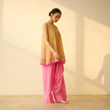 Phool Varsha Mulmul Cotton Farsi Set - Sunshine Yellow