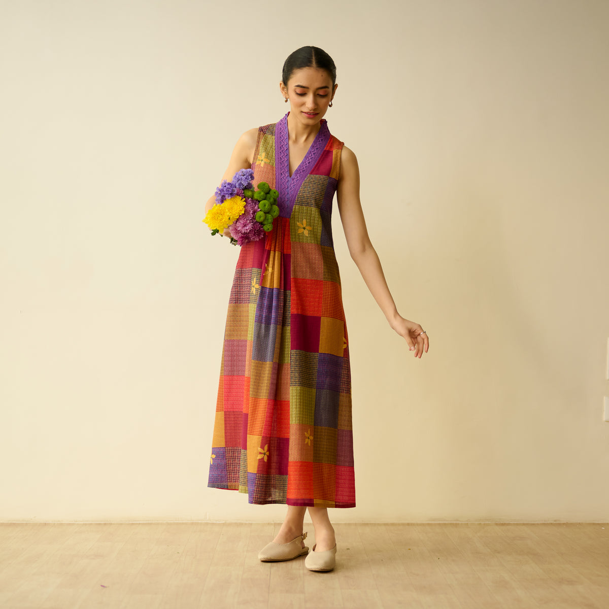 Aurora Loom Fine Slub Cotton Dress - Many Hues