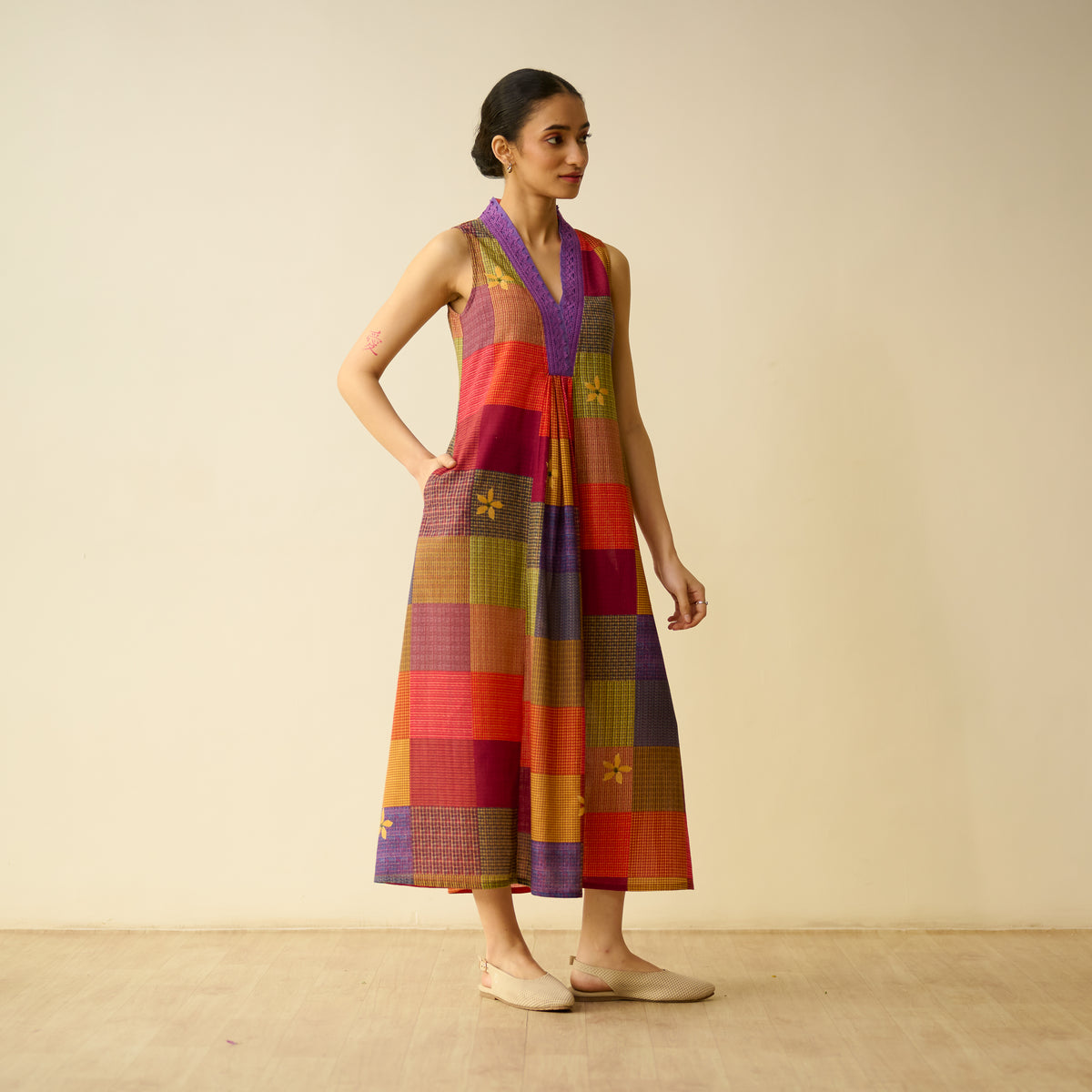 Aurora Loom Fine Slub Cotton Dress - Many Hues