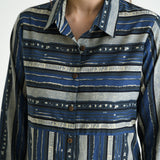 Indigo Sanganeri Printed Cotton Kurta Dress