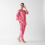 Peach Anaar Cotton Co-ord Set