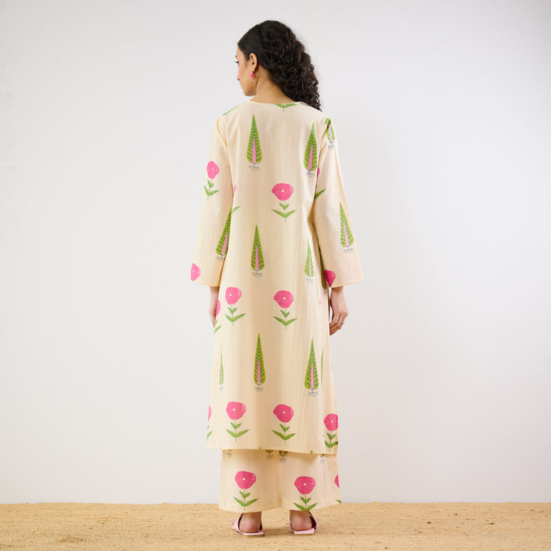 Begum’s Bagh Printed Co-ord Set - Off White