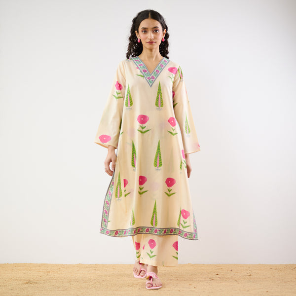 Begum’s Bagh Printed Co-ord Set - Off White