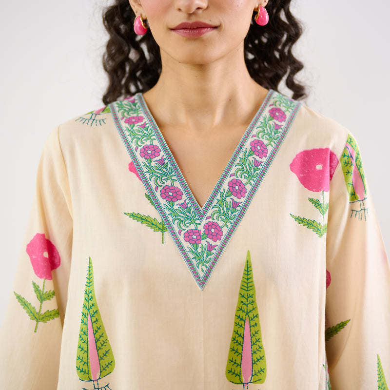 Begum’s Bagh Printed Co-ord Set - Off White