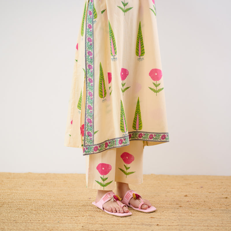 Begum’s Bagh Printed Co-ord Set - Off White
