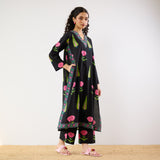 Begum’s Bagh Printed Co-ord Set - Black