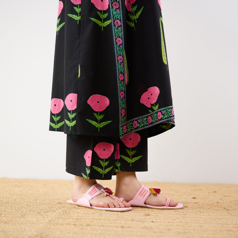 Begum’s Bagh Printed Co-ord Set - Black