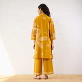 Plumeria Cotton Co-ord Set - Corn Yellow