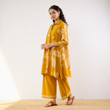 Plumeria Cotton Co-ord Set - Corn Yellow