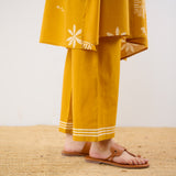 Plumeria Cotton Co-ord Set - Corn Yellow