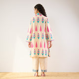 Anokhi Cotton Co-ord Set - Off White