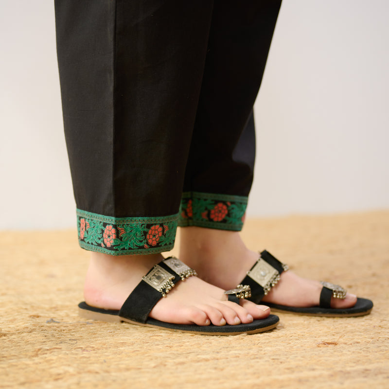 Anokhi Cotton Co-ord Set - Black