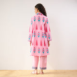 Anokhi Cotton Co-ord Set - Baby pink
