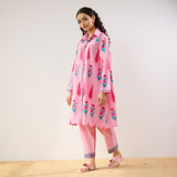 Anokhi Cotton Co-ord Set - Baby pink