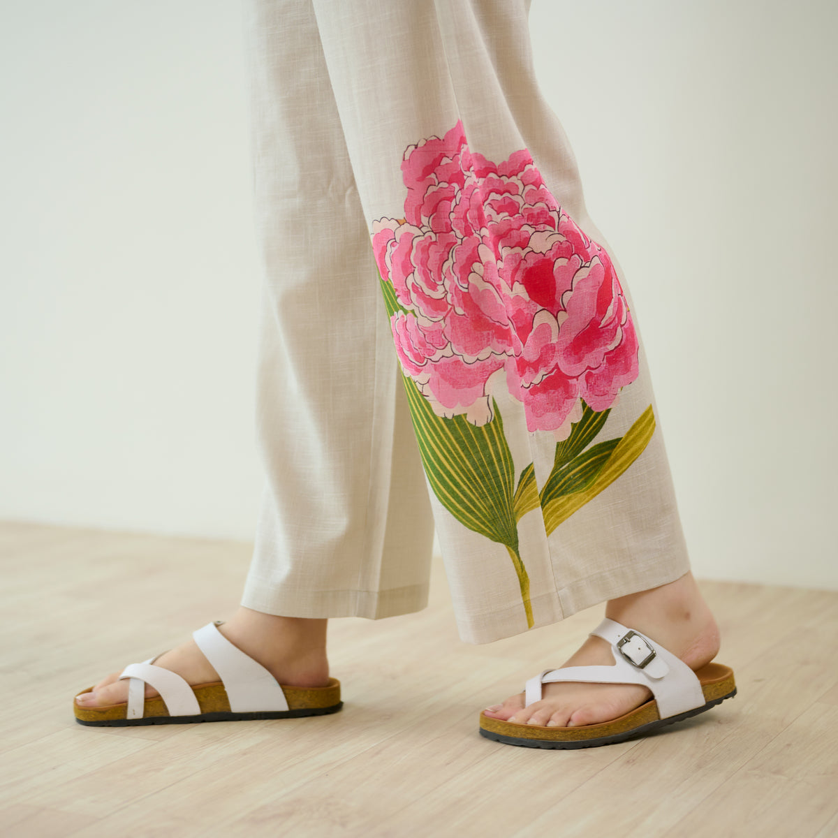 Belle Slub Cotton Kurta Set - Off White