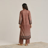 Brown Contemporary Woollen Kurta