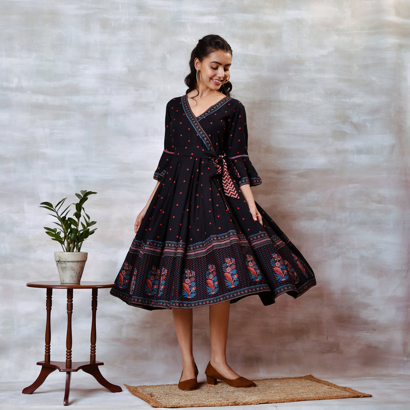 Angrakha frock best sale 2018