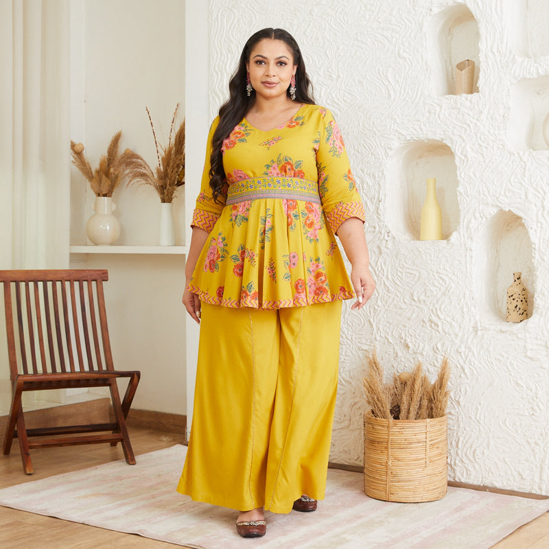 Inaayat Mustard Sharara Set