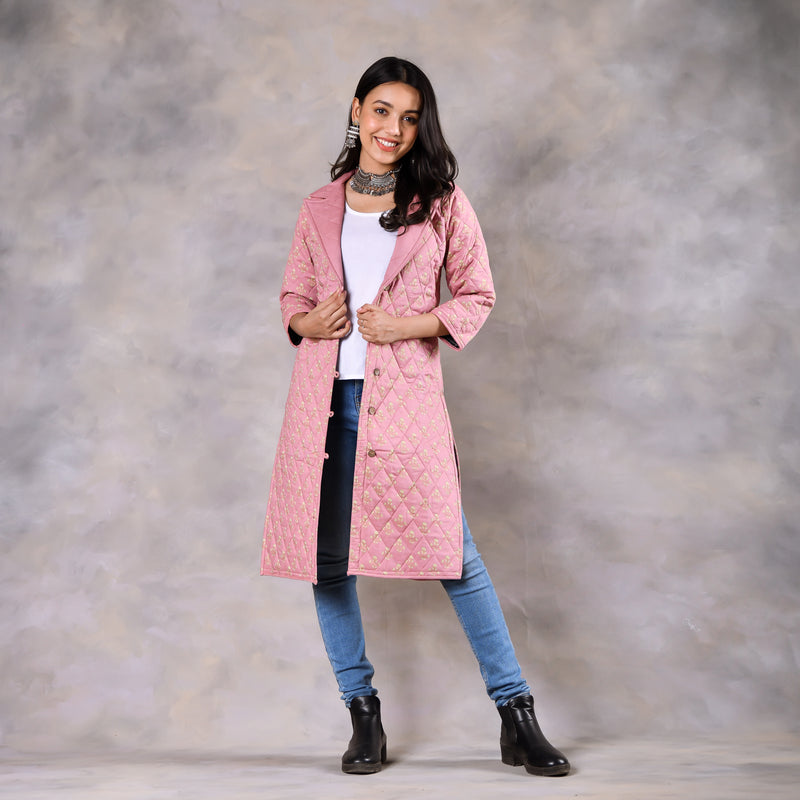 Tulip Baby Pink Quilted Jacket